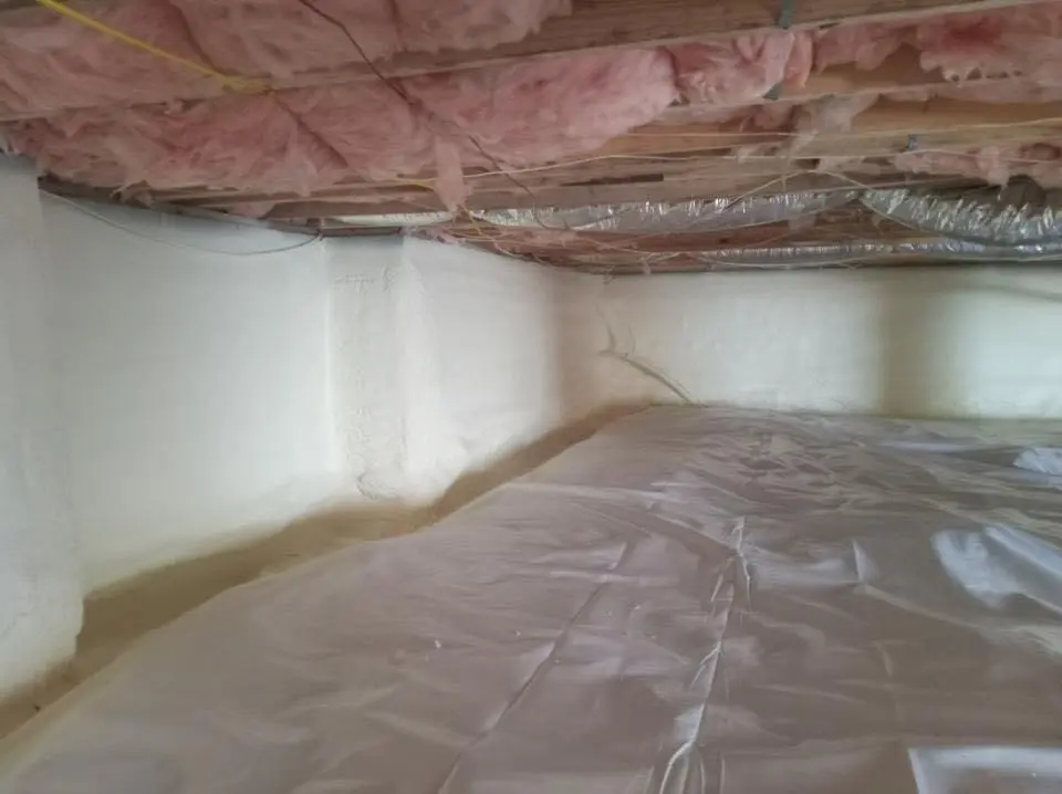 Crawl space encapsulation with closed-cell spray foam for Spray Foam Roofing in Castaic